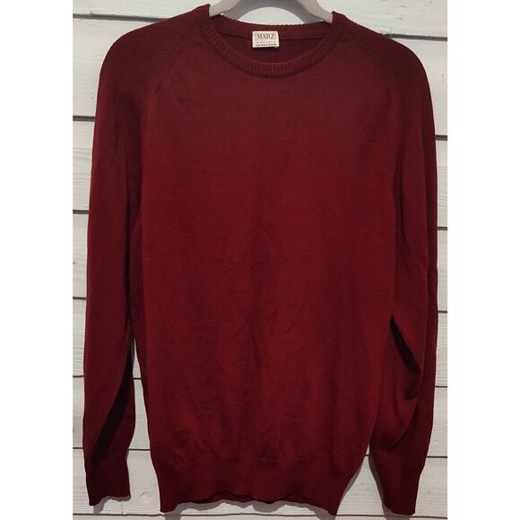 VTG XL (56)  Marz Munchen Germany 100% pure new wool Crew Neck Sweater Made West - Picture 1 of 8